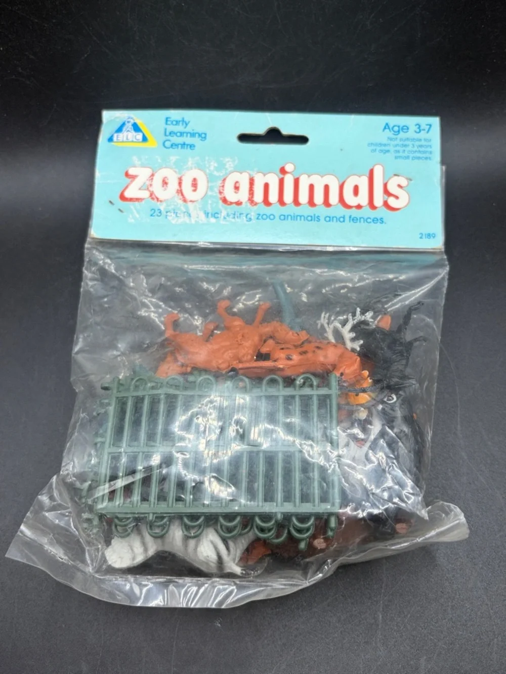 Vintage ELC Zoo Animals Figures & Fences Original Packaging Hong Kong Kids Toys